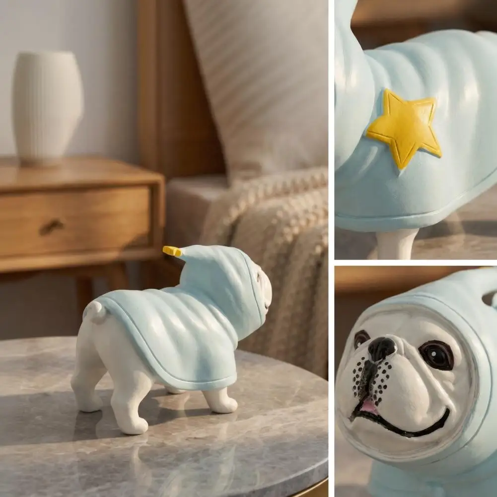 French Bulldog Statue Interesting Crafts Sculptures Decorative Ornaments For Home Decor Desk Decorations Table Decor