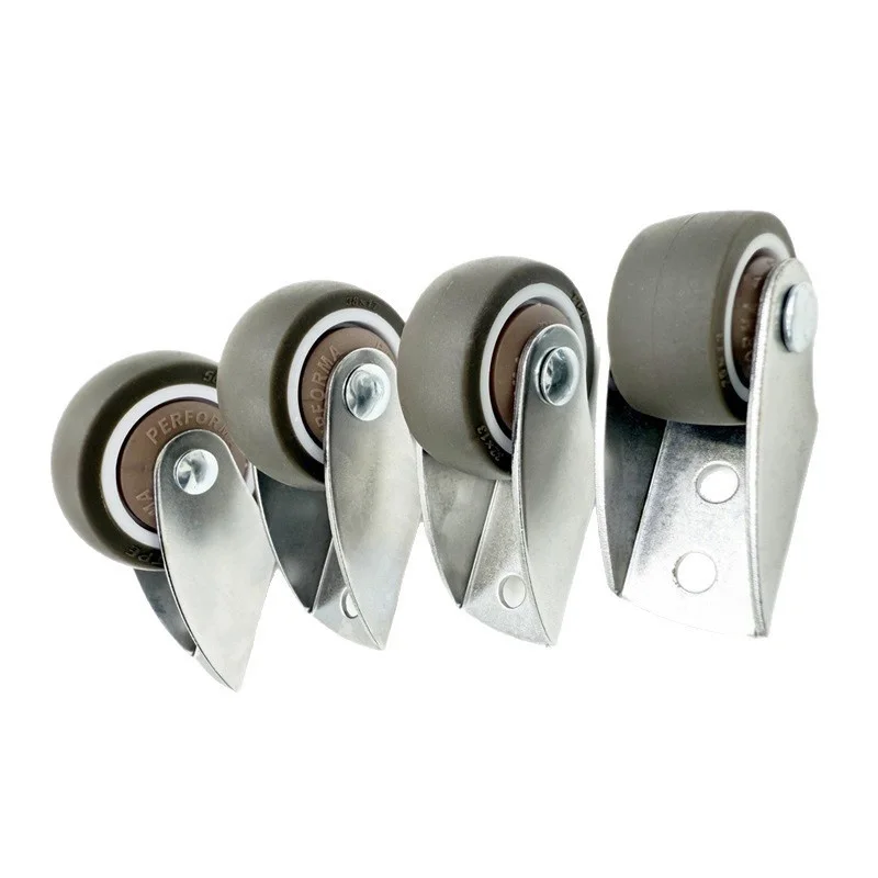 Directional caster 1 inch 1.25 inch 1.5 inch 2 inch side-mounted tilting wheel straight dragging AI mobile poster screen wheel