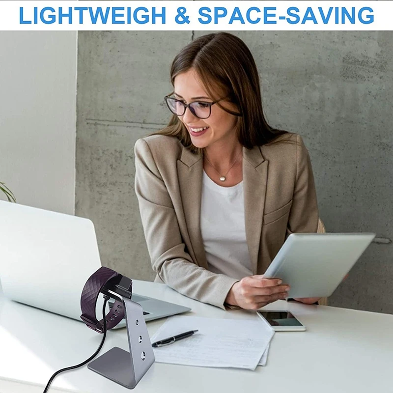 2PCS Charger Dock For Fitbit Charge 4/Charge 4 SE/Charge 3/Charge 3 SE, Portable Replacement Charging Dock Stand