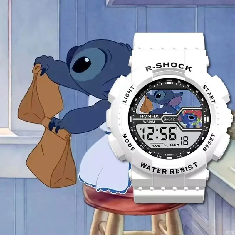 ساعة رياضية خارجية متعددة الاستخدامات بين النجوم للأطفال، متعددة الوظائف، إلكترونية مقاومة للماء وإضاءة ليلية رقمية #5