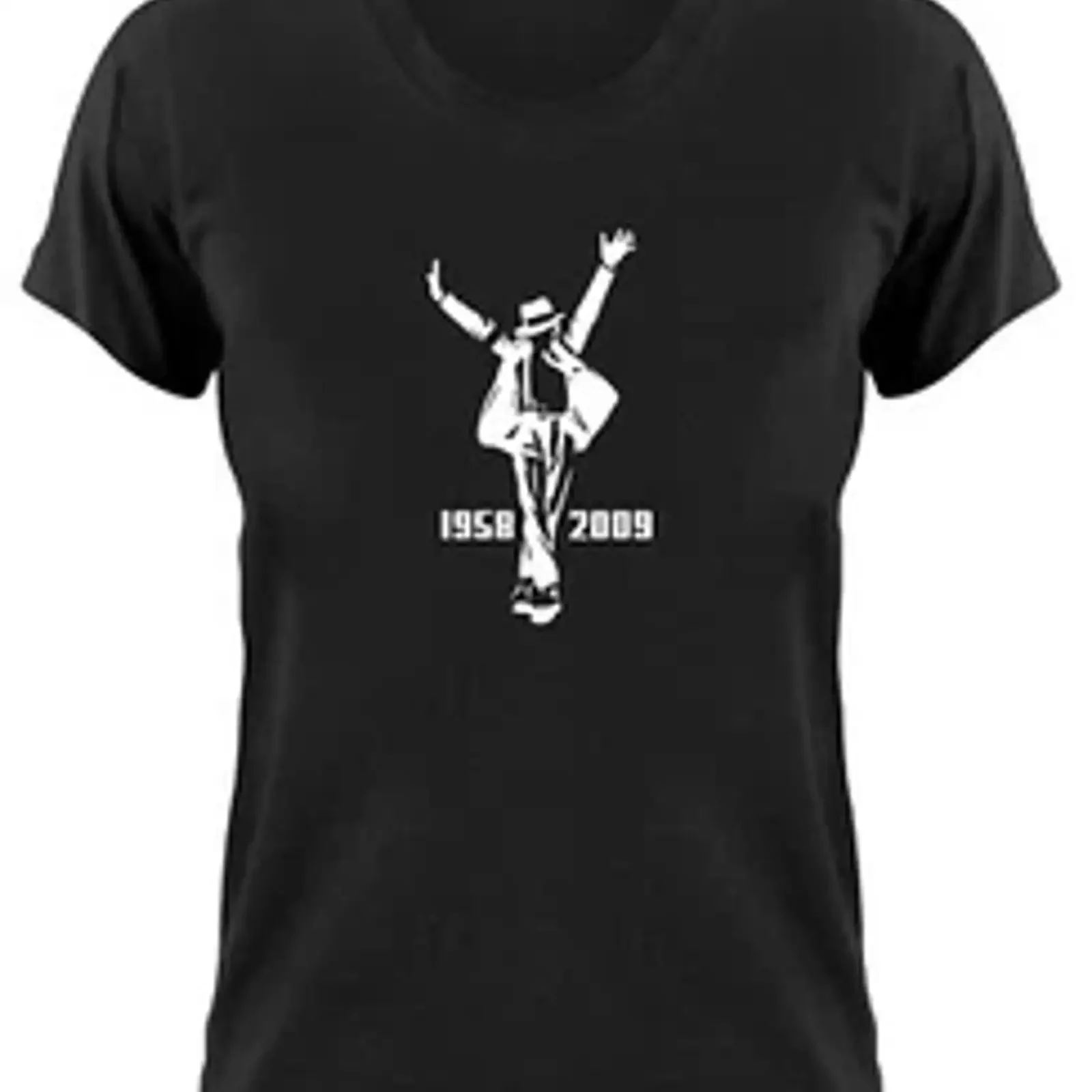 Michael Jackson Damen T Shirt King Of Pop Girlie Ladies Fanshirt Bad Thriller vintage Washed graphic Breathable