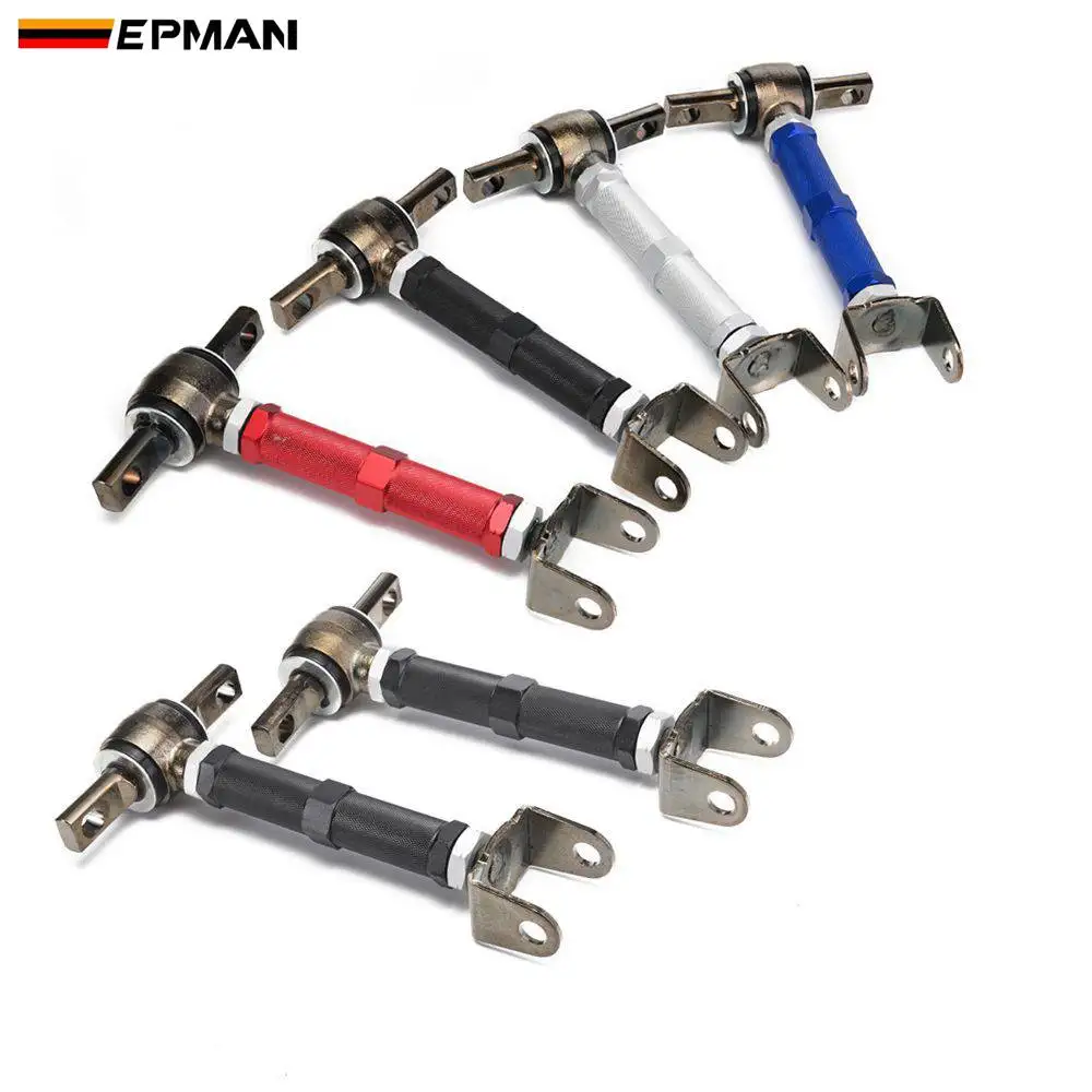 EPMAN 1pair Adjustable Racing Rear Suspension Camber Control Arms Kit For Honda Civic 01-06 EPCA7044