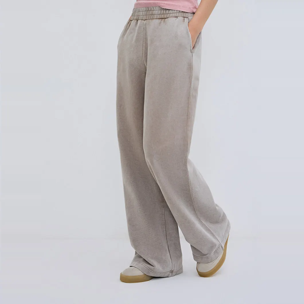 Lose Gerade Bein Bodenlangen Breite Bein Hosen frauen Casual Sport Hosen Outdoor Tragen Reine Baumwolle Fce Dstring