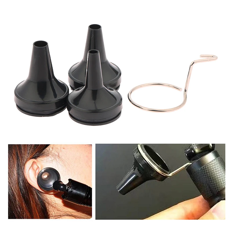 Medical Reusable Adult Child Non Disposable Speculum Earmuff Otoscope Accessory Ear Tip Funnel Nozzle Specula Cone Replacement