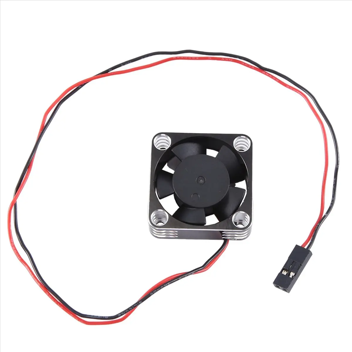 ABME New Metal Shell ESC Motor 25mm Cooling Fan High-Speed Heat Dissipation Fan Cooler for RC Car Spare Part, Silver