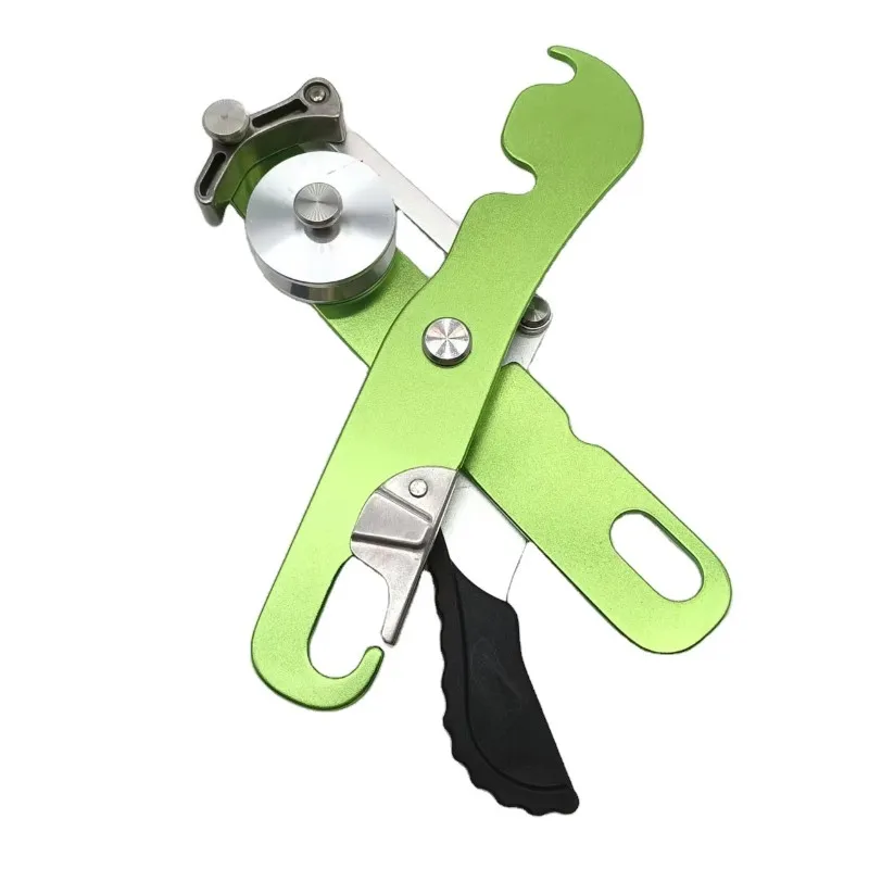 【BIG SALE】Outdoor Rock Climbing Climbing Stop Descender Rappelling Belay For 9-12Mm Rope For Rescue& Arborist Novices