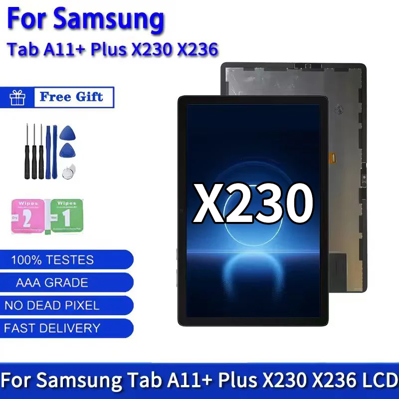 11.0 inch For Samsung Tab A11+ A11 Plus SM-X230 X236 X235 LCD Display Touch Screen Panel Digitizer Assembly Replcement Part