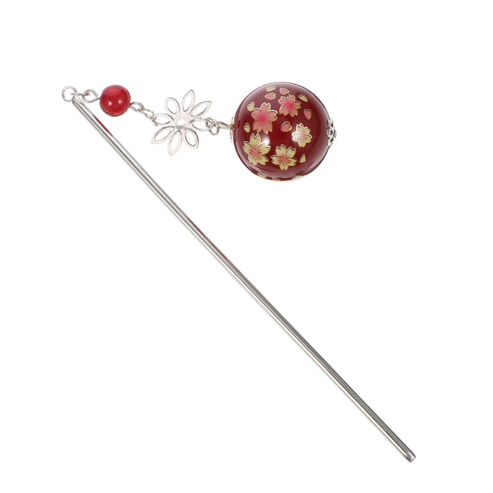 

Hairpin Japanese Kimono Costume Girls Accessories Tassel Ornaments Women Floral Acrylic Miss for