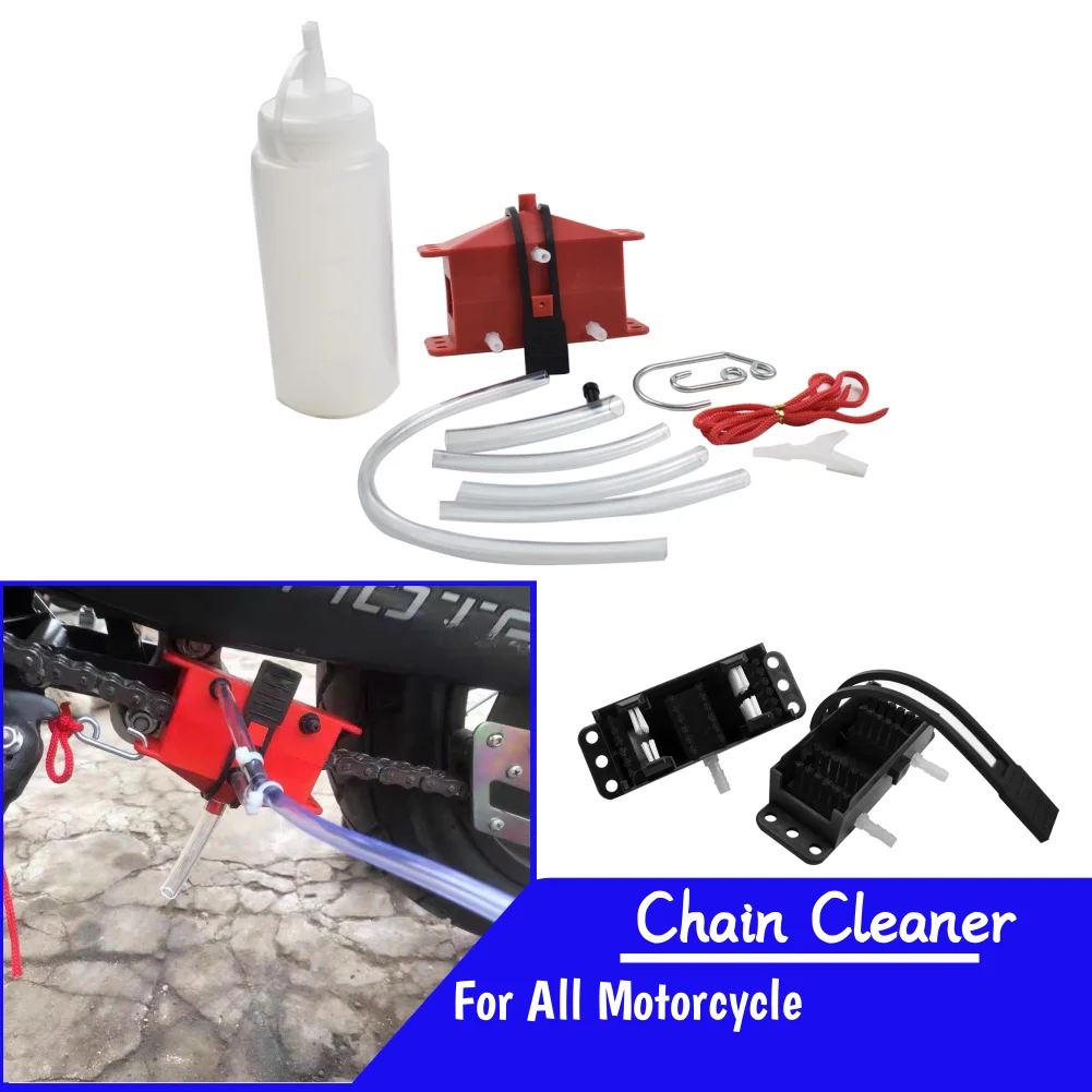 

Motorcycle Chain Cleaner Portable Cycling Kit Bicycle Scrubber Brushes Set Bike Wash Moto Accessories