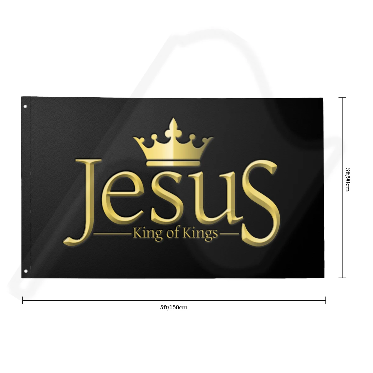 2022 New 3d Printing Customization Jesus Is King Flag 90x150cm Beer Flags for Garage Bar Club Decor