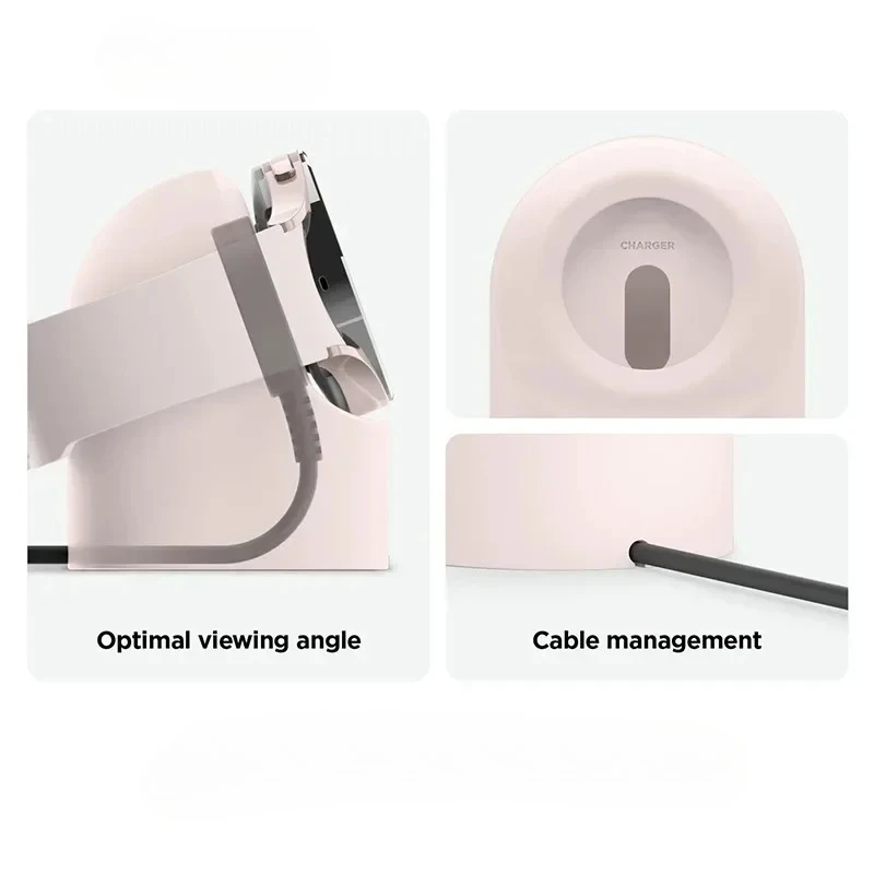 삼성 갤럭시 워치 7 충전 스탠드 40 44 46mm 갤럭시 워치 3 4 5Pro 6 충전 실리콘 스탠드 45 충전 거치대 호환