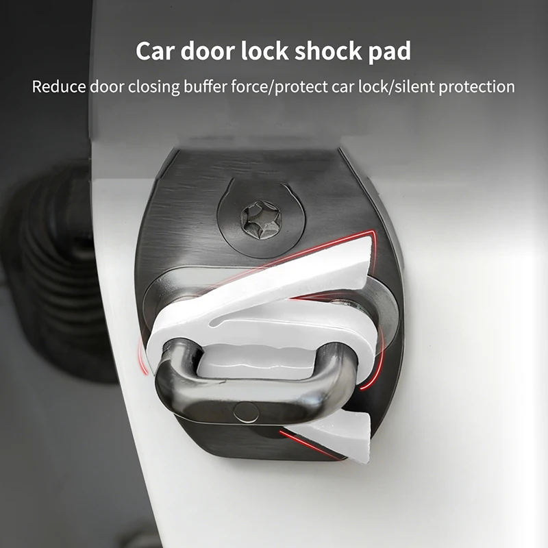 Car Door Shock Absorber Universal Car Door Buckle Soundproof Deadener Damper Cushion Anti-Vibration Buffer Pad 4/20PCS