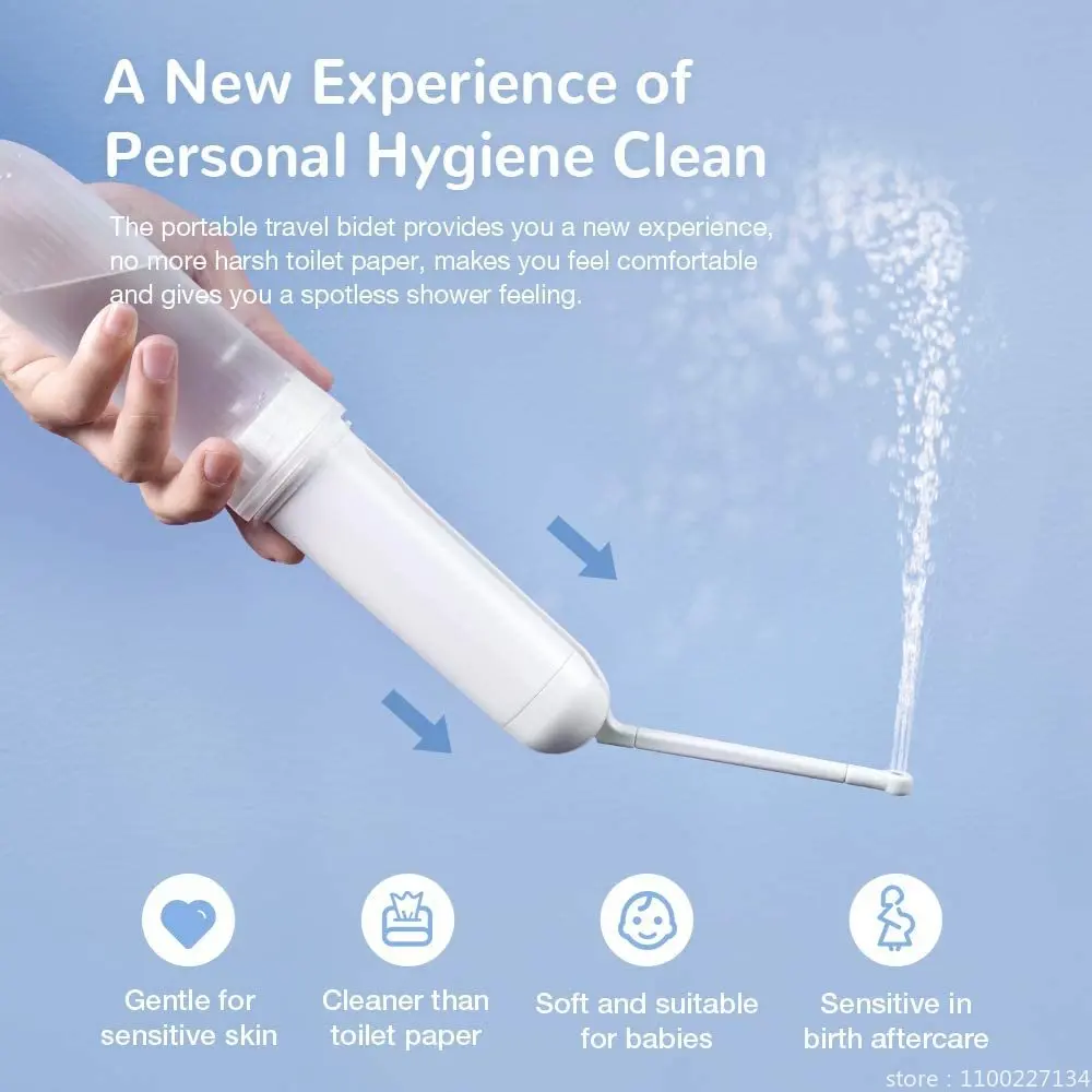 Portable Electric Travel Bidet Toilet Sprayer for Women Personal Hygiene Cleaning Soothing Postpartum Care Hemmoroid Treatment