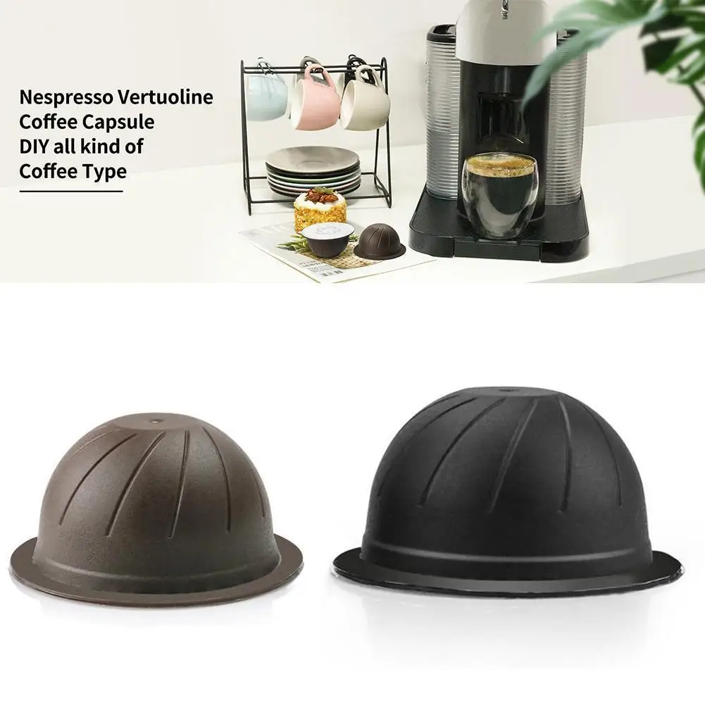 1PC Reusable About 60 Times Using Coffee Capsule For Nespresso Vertuo Vertuoline Refillable Pods 150ML/230ML T0Y8