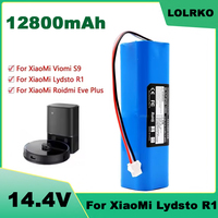 Original 12800mAh Li-ion Battery For Lydsto R1,Roidmi Eve Plus ,Proscenic M7 MAX, M7 Pro,M8 Pro,U6, Lenovo LR1 Vacuum Cleaner