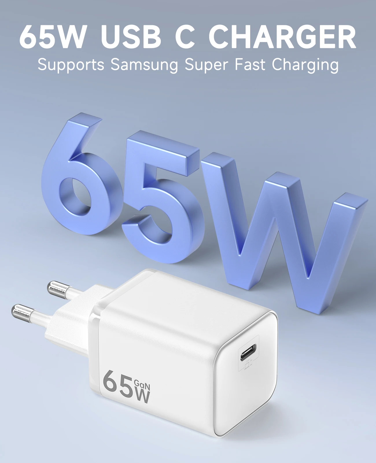 شاحن Suntaiho 65 وات GaN PD USB Type C شحن سريع QC4.0 شحن سريع لهاتف iPhone 16 Macbook Air Tablet Samsung Xiaomi Lapt