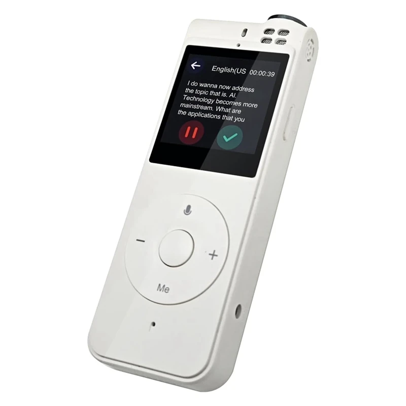 Digital Voice Recorder, Speech To Text And Instant Translation, Suitable For Meetings, Classrooms And Interviews