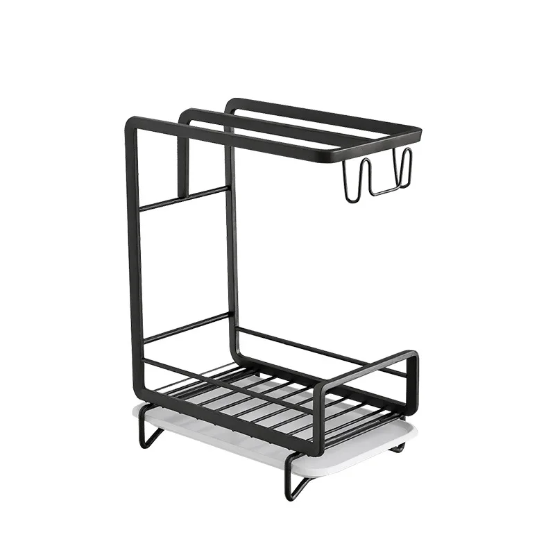 Rag Rack Kitchen Rack Dishcloth Sponge Storage Drain No Installation Required Wall Mounted Floor Standing Multifunction Rag Rack