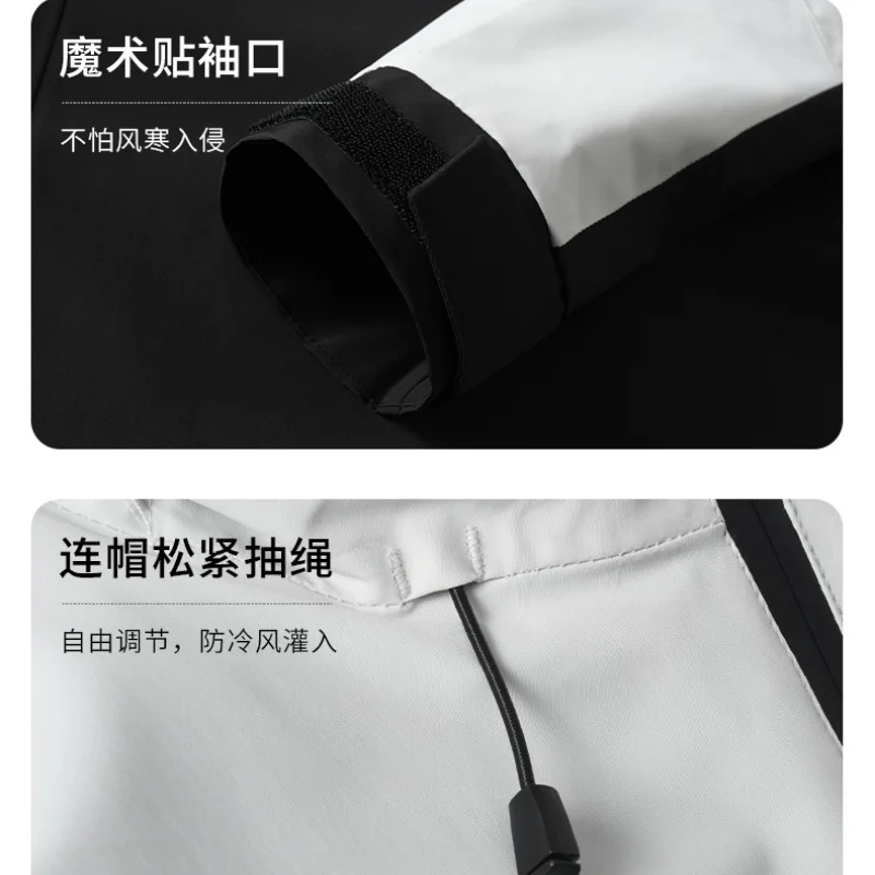 Montanhismo caminhadas jaqueta ao ar livre com capuz resistente ao vento à prova dwindproof água roupas masculinas de alta qualidade confortável roupas masculinas