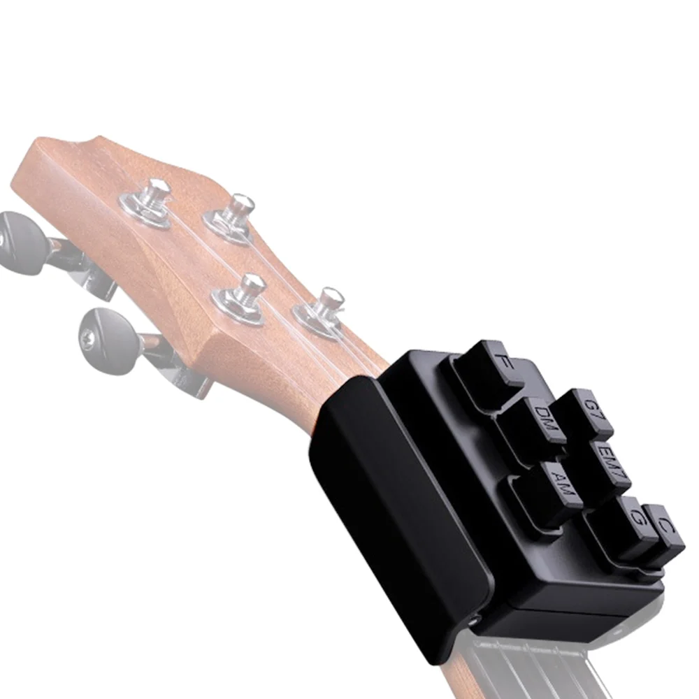 

Universal 23-26 Inch Black Ukulele Chord Trainer with 7 Chords C/F/Am/Dm/Em7/G/G7 for Ukulele Beginners Uke Learning Assisted