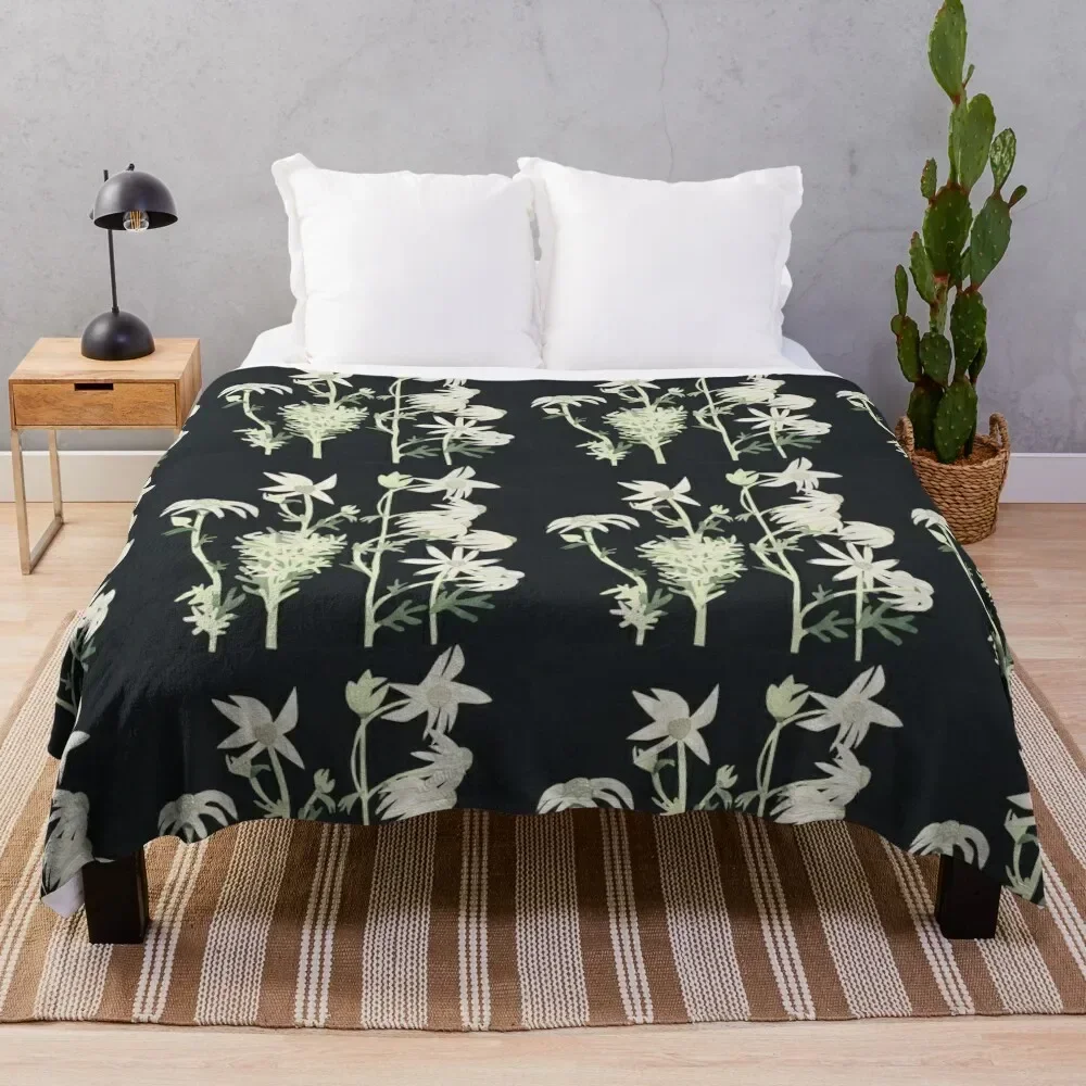 

Flannel Flower Throw Blanket Breathable Lightweight Blanket for Adults Kids
