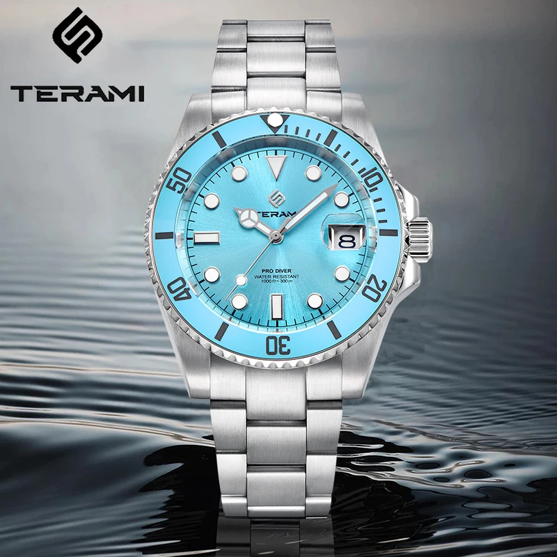 LIGE TERAMI Fashion Luxury Mechanical Watch for Men Business 30Bar Sapphire Mirror 316L Stainless Automatical Movement Clock New