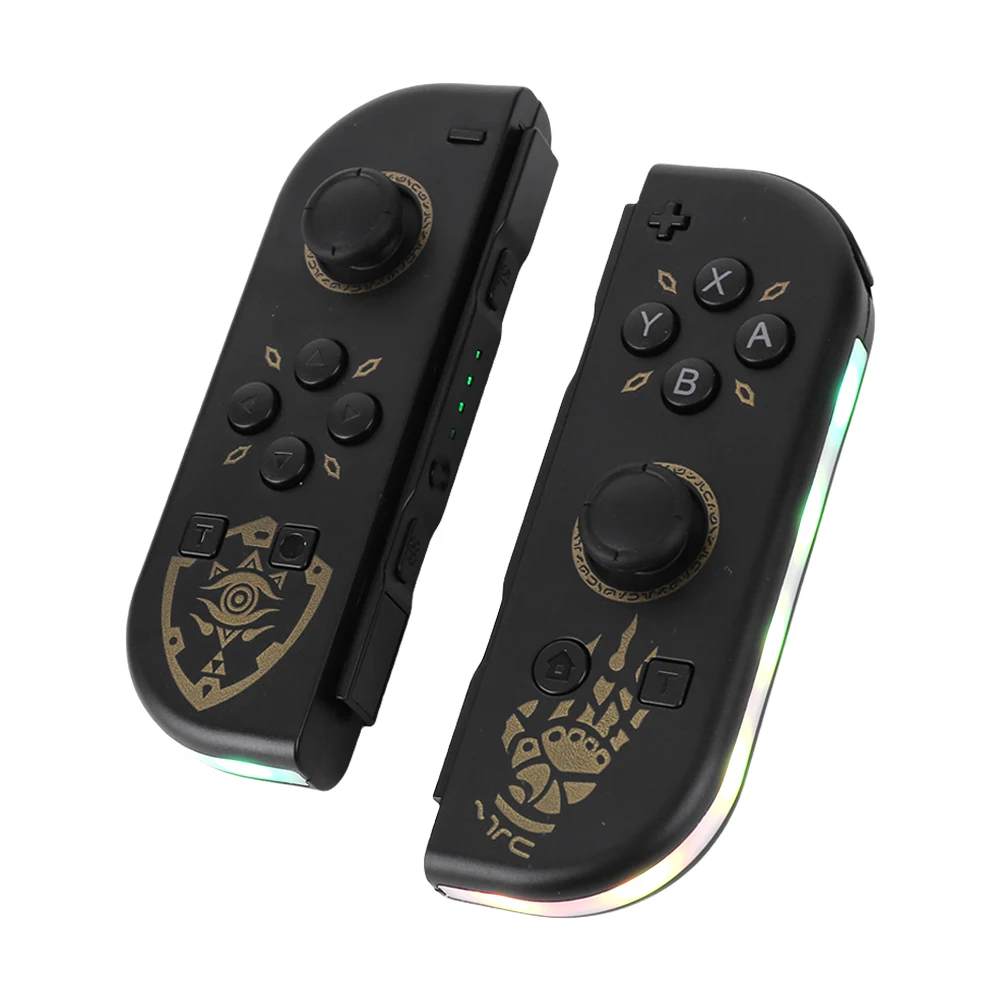 

Bluetooth-Compatible Wireless Controller Left & Right For Switch Joy-Con Controller Game Controller with Hand Strap RGB Light