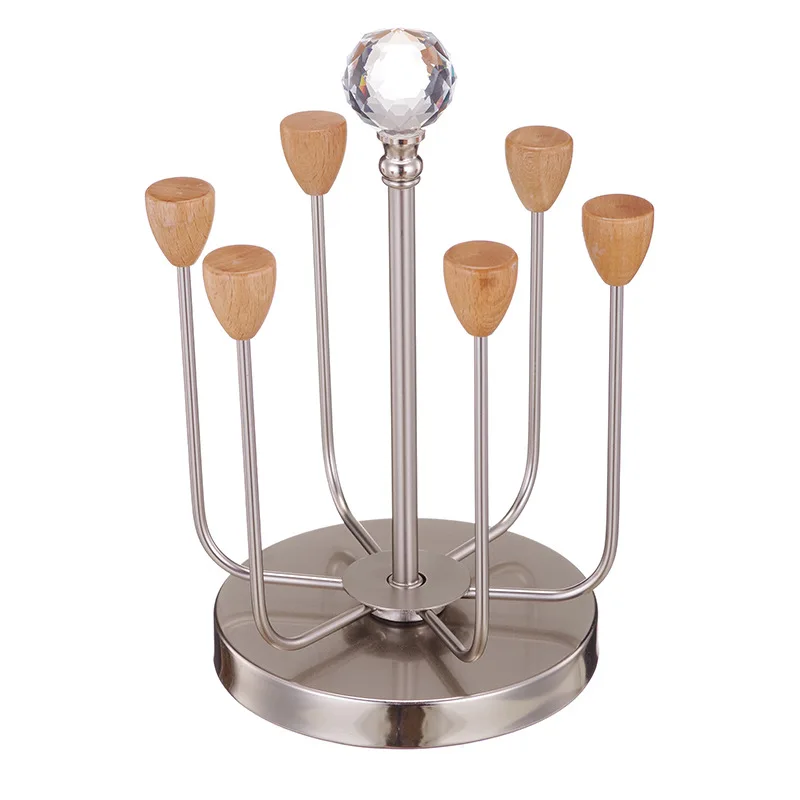 الإبداعية الفولاذ المقاوم للصدأ حامل الكأس المنزلية الرف حامل الكأس تخزين كأس استنزاف حامل الماس كأس الماء #3