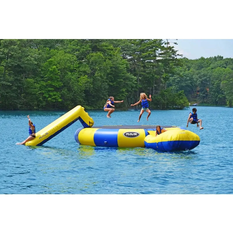 

【Hot Sale】Outdoor Floating Water Park Sea Trampoline Huge Water Inflatable Bungee Trampoline For Sale