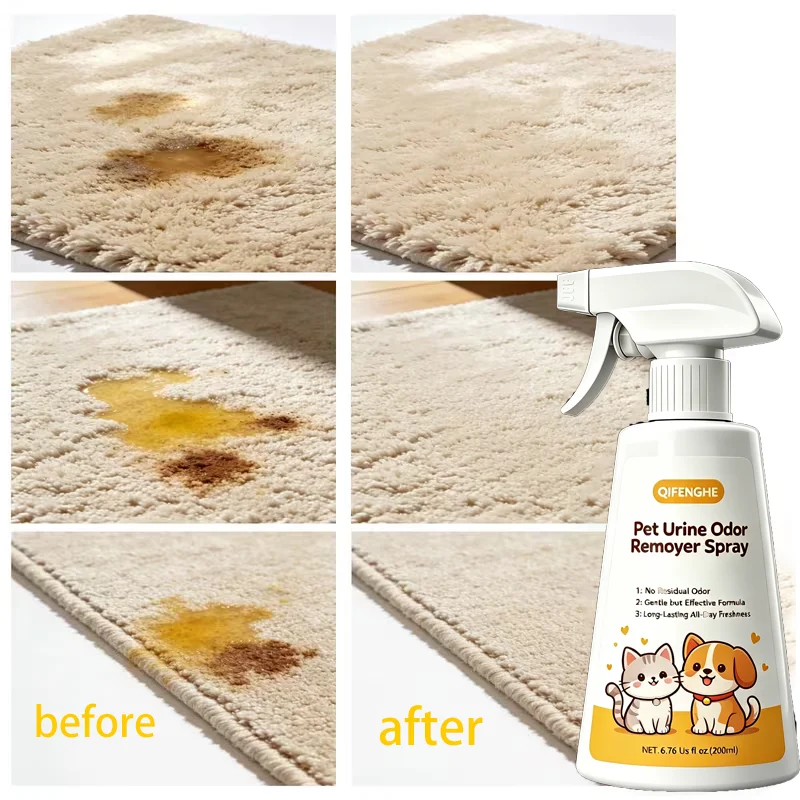 Pet Urine Odor Remover Spray for Dogs Cats Carpets Furniture and Home Odor Neutralizing