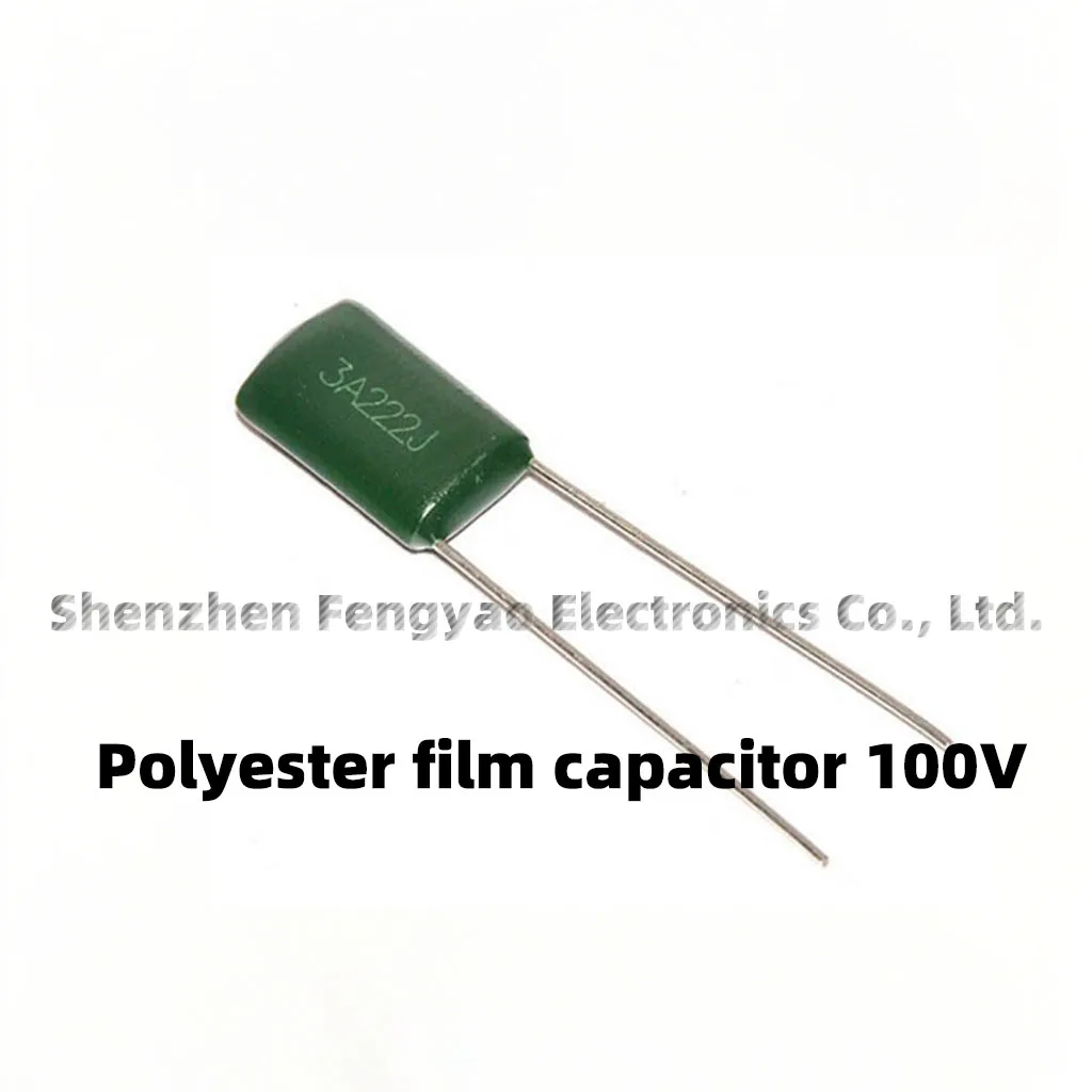 50pcs capacitor de filme de poliéster 100V 1nF 1.5nF 2.2nF 100nF 2A471J 2A102J 2A152J 2A222J 2A392J 2A332J 2A472J 2A103J 2A473J 2A104J