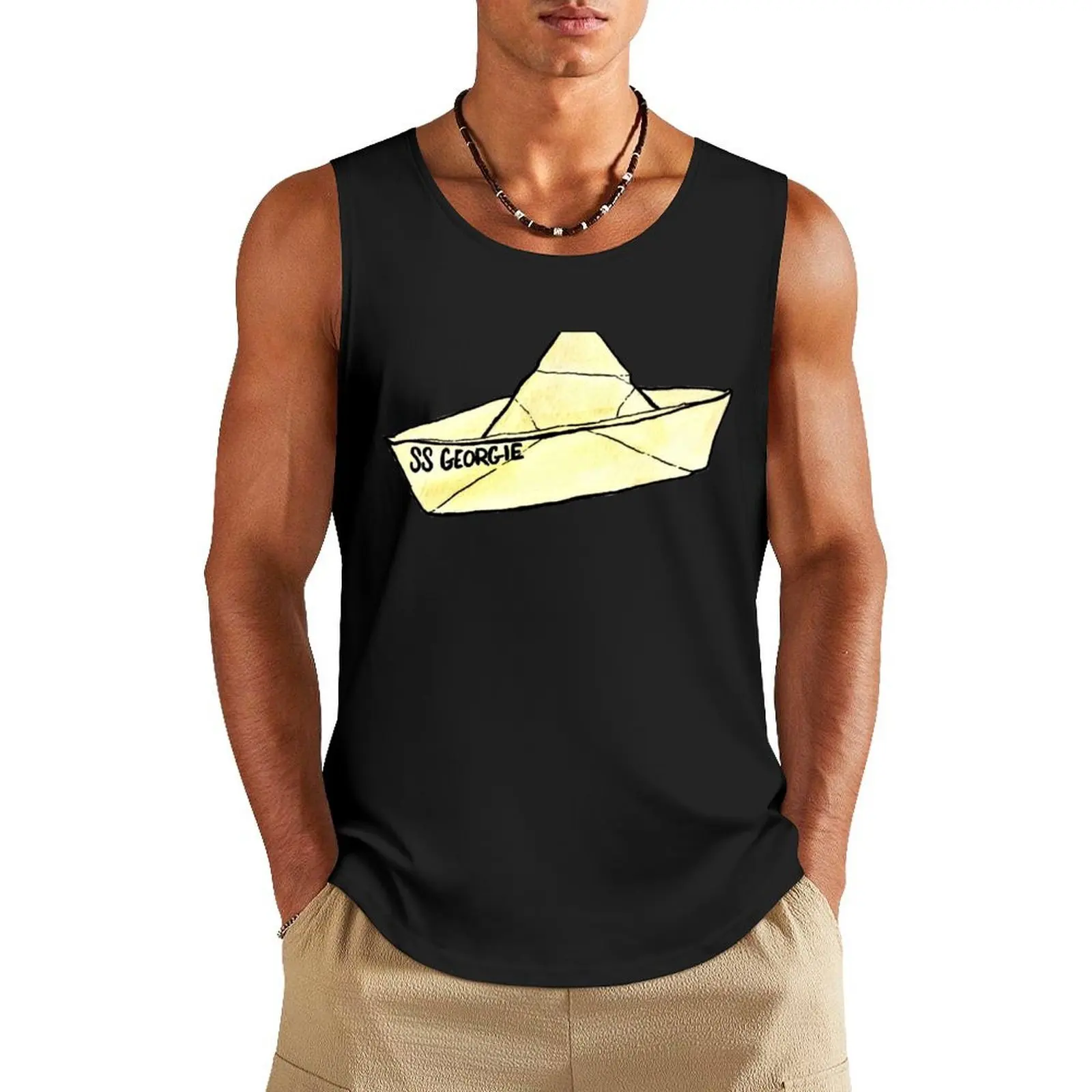 

SS Georgie Tank Top men clothings training weight vest Clothing Vest male