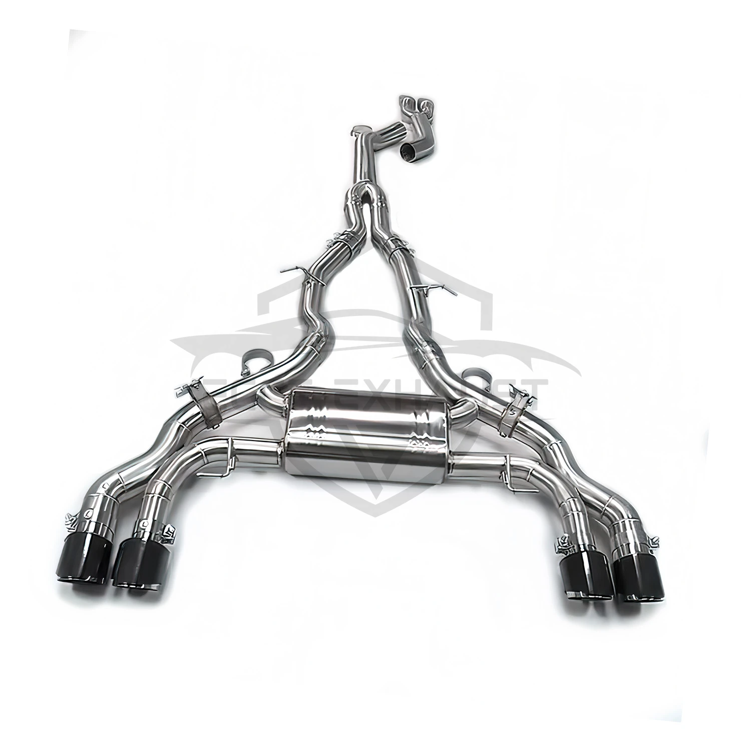 Выхлоп Catback из нержавеющей стали для BMW X3M X4M F97 F98 S58 3.0T Дополнительное управление клапаном