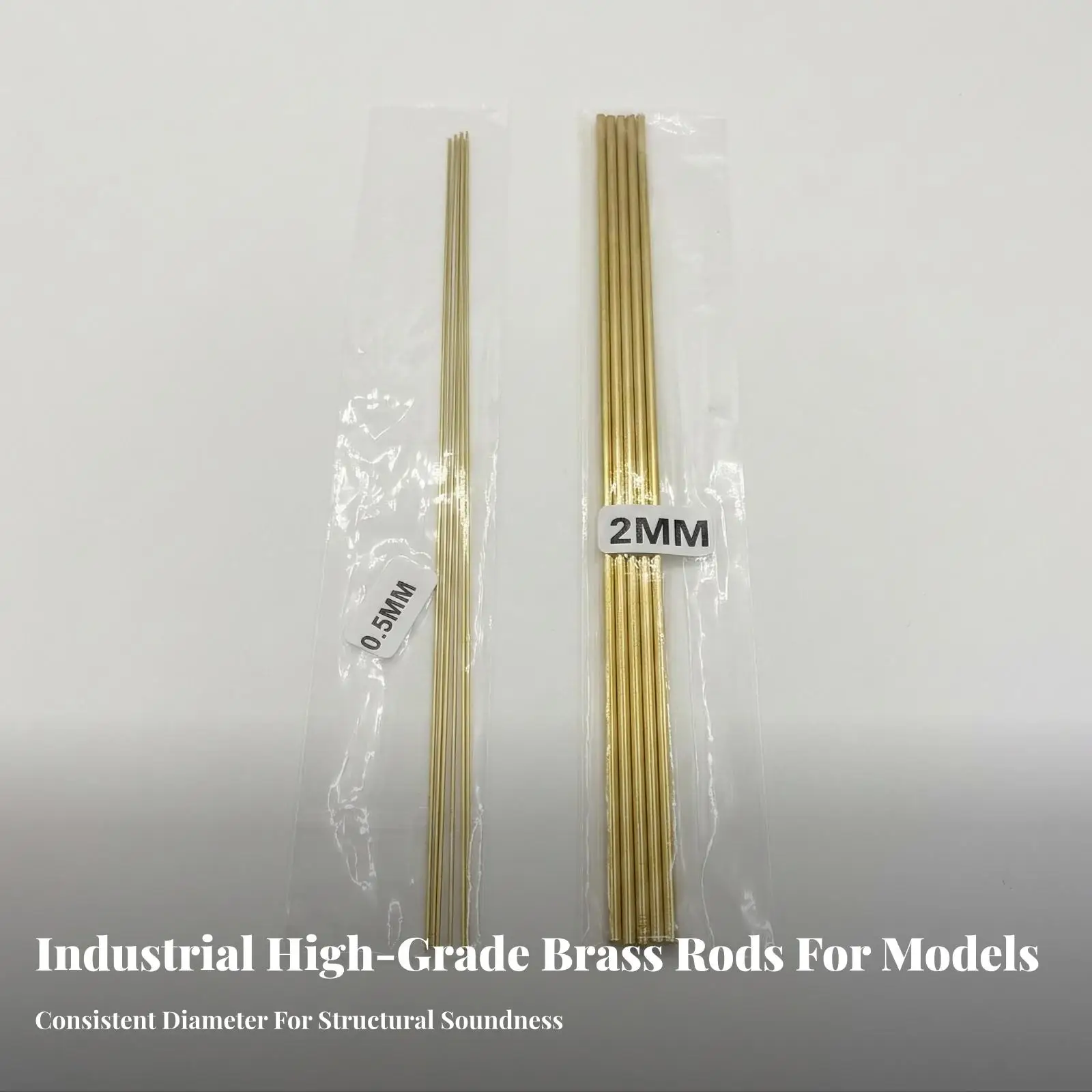 Brass Bar Connection Rod 20cm Gold Finish for Miniature Model Frameworks Custom Fabrication Repair Work