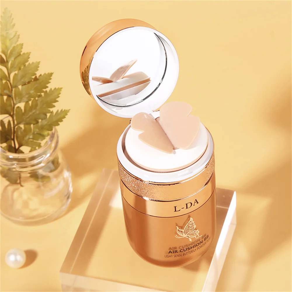 Schmetterling Puff Luftkissen BB CC Creme Isolation natürliche Concealer Make-up Gesicht Basis feuchtigkeit spendende Öl Kontrolle atmungsaktiv natürlich