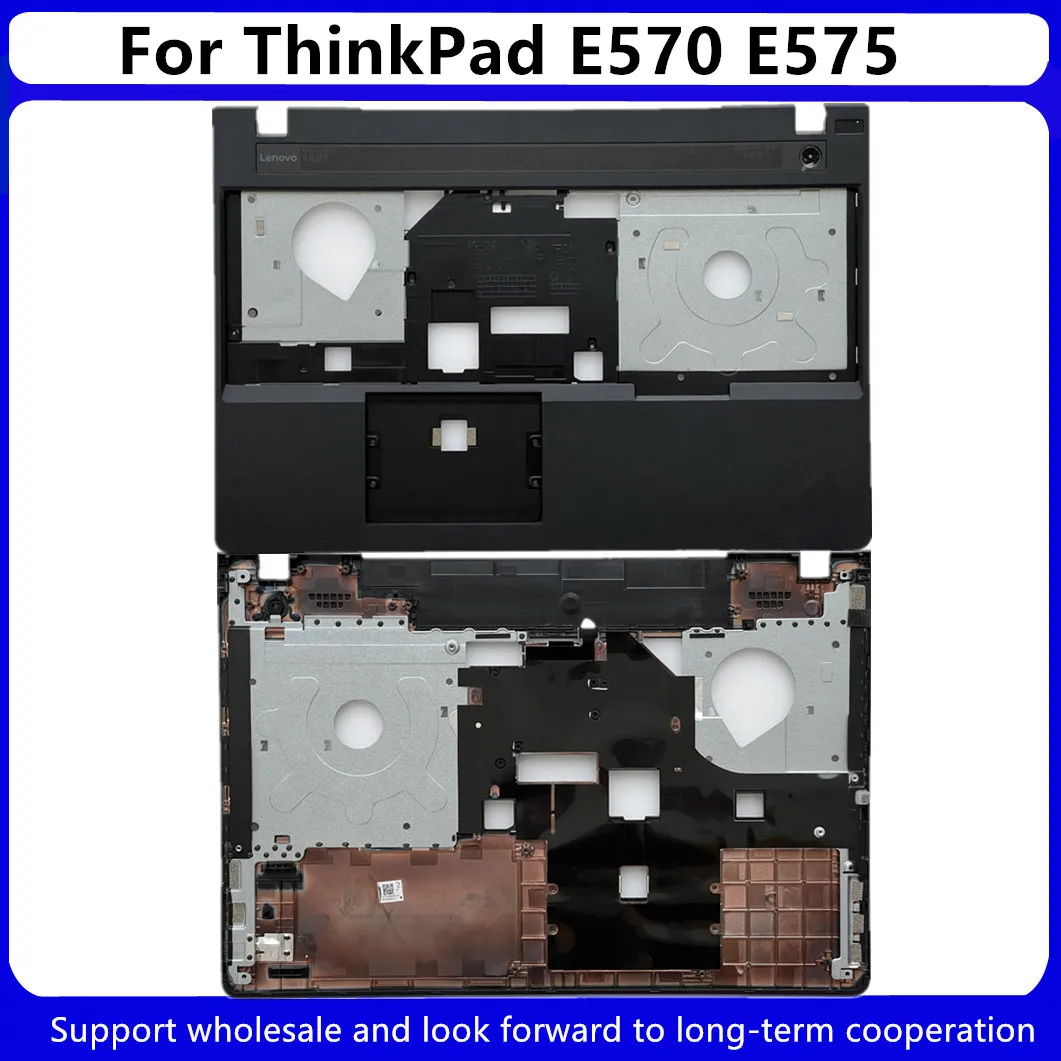 Novo para lenovo thinkpad e570 e575 caso superior palmrest capa 01ep134/caso inferior baixa base d escudo