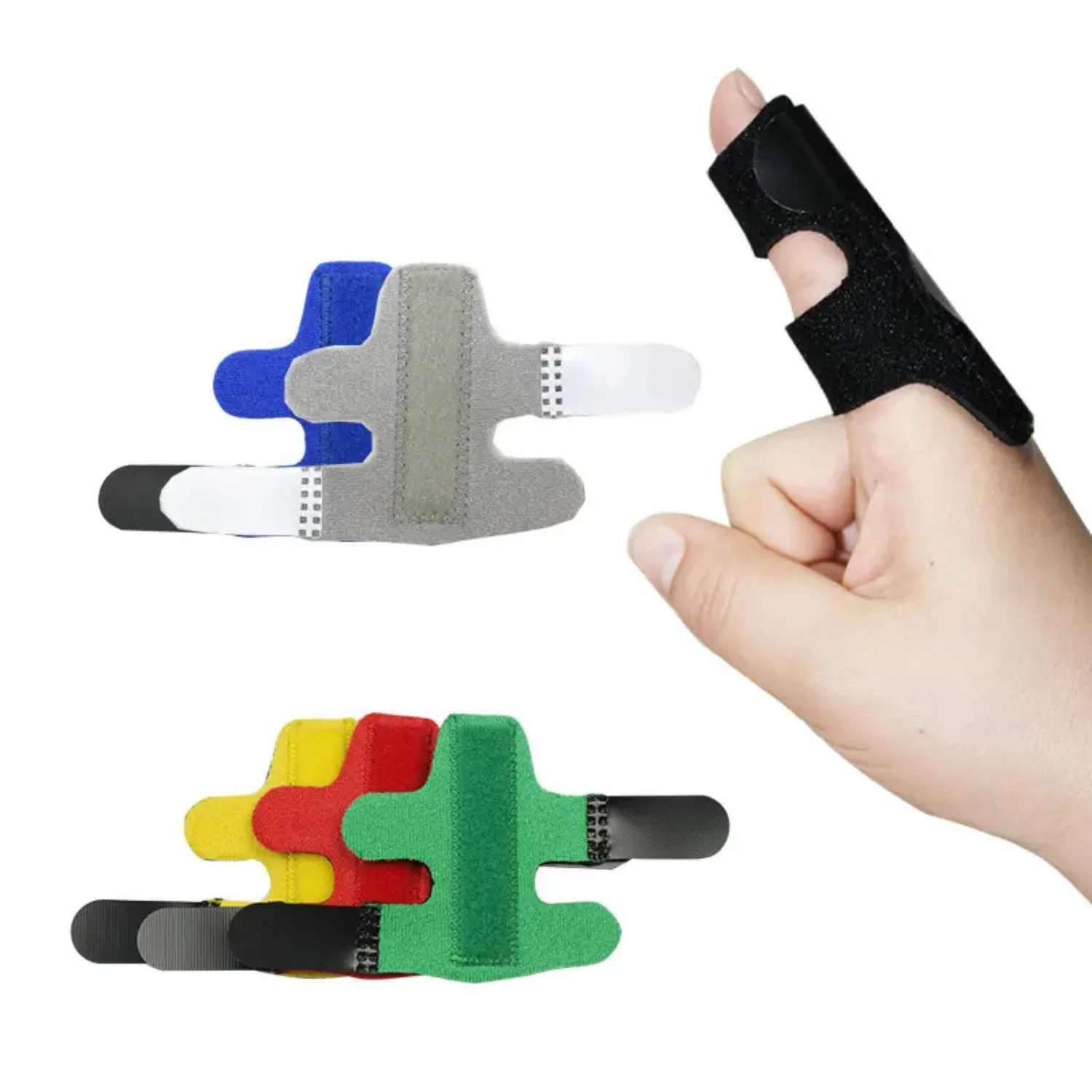 

Adjustable Pain Relief Finger Fixing Splint for Sprain Dislocation Fracture - 1pc Straighten Brace Corrector Support