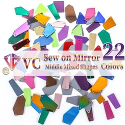 VC Mix Size New Clear Crystals Sewing Mirror Rhinestone Applique Flatback Acrylic Strass On Stone for Clothes