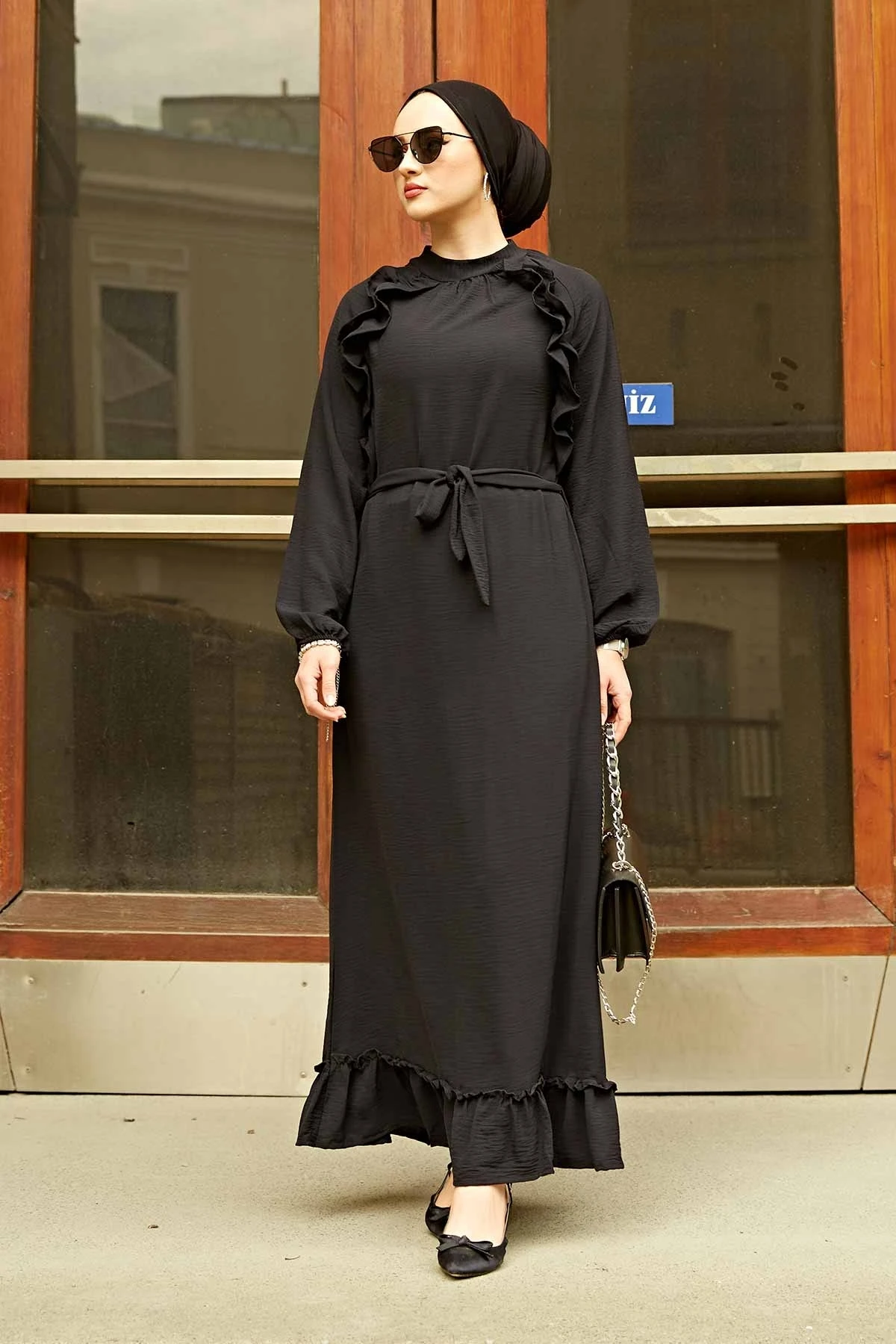 Mery Aerobin Dress NEO-Black Winter Autumn 2021 Muslim Women Hijab headscarf Islamic Turkey