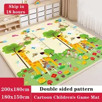 Thicken Play Mat EPE Foam Crawling Carpet Baby Play Mat Blanket Children Rug for Kids Educational Toys Soft Activity Game Floor