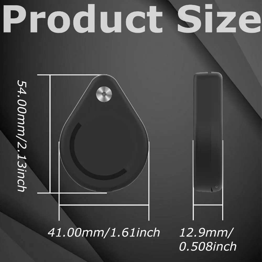 กันน้ําแม่เหล็กป้องกันกรณีความปลอดภัยล็อคแม่เหล็กการดูดซับ Tracker Protector ผู้ถือพลาสติกสําหรับ AirTag