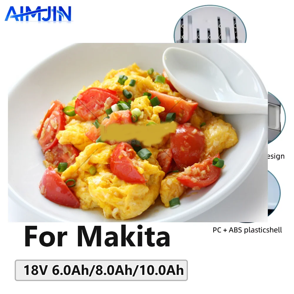 

For Makita Li-ion rechargeable battery for replacing wireless power tools battery 18V 6.0Ah/8.0Ah/10.0Ah for BL1840G BL1811G