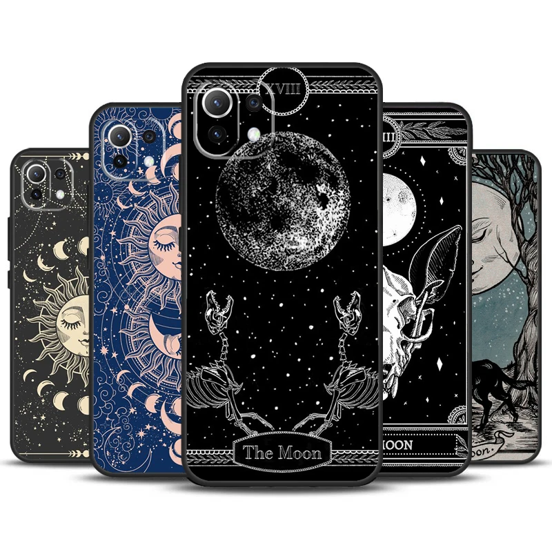 Witches Moon Tarot Case For POCO M6 X3 X5 X6 Pro F3 F5 M5s Cover For Xiaomi 13T 12T 11T 14 Pro 12 13 Lite Case