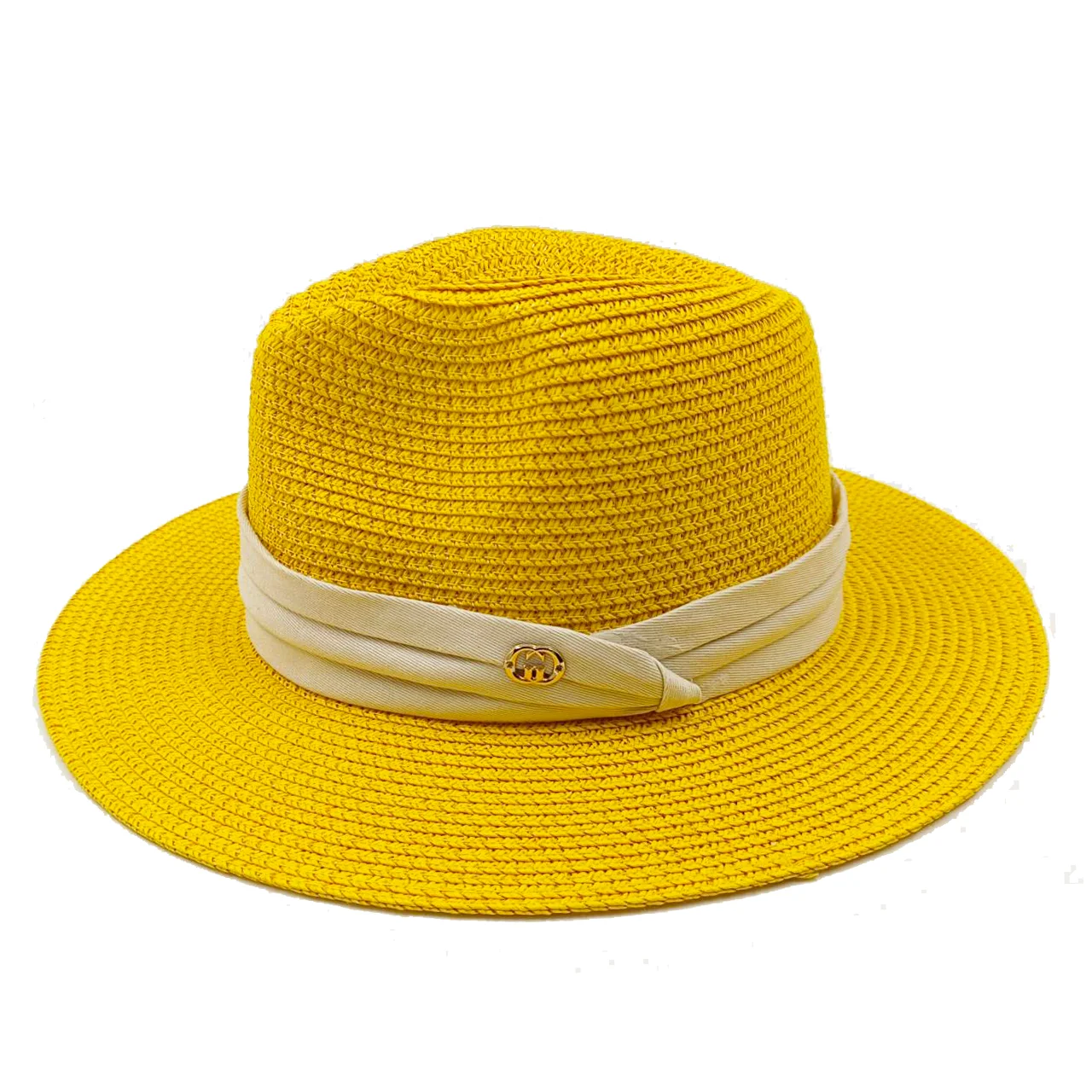 Summer Straw Hat New Colorful Ribbon Letter C Accessories Sun Hat Outdoor Straw Hat Sun Beach Hat Men and Women Женская шляпа 