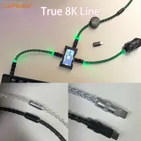 Hub USB K3HM6 Gaming Tipo C a Tipo C con Cable de Datos, Alimentación Independiente 8K y Pantalla, Moderno para Ambiente de Juego y Configuración de Escritorio, 8000Hz