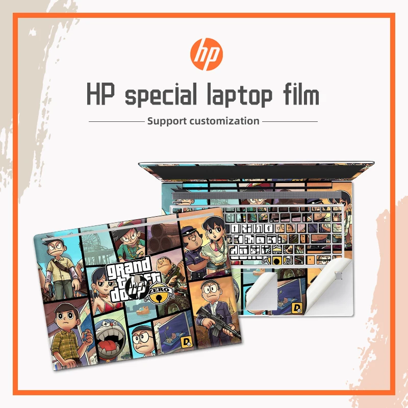 DIY Anime Laptop Skins Sticker for HP EliteBook X360 1030 G7/G8/G6/G5 Anti-Scratch Vinyl Skin Case for Laptop Body Films Decal