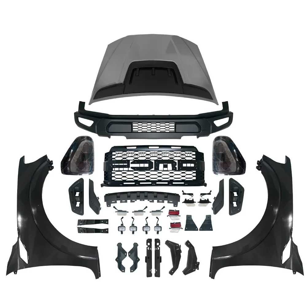 New arrival  Auto body kit 2012-2021 Ranger accessories T6 T7 T8 car bumpers for Ford Ranger upgrade F150 Raptor bodykit