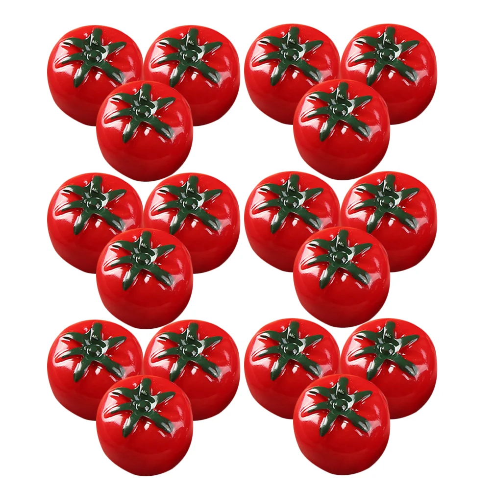 

20 Pcs Simulated Tomato Model Fake Mini Artificial Fruit Models Fruits Miniature Earrings House