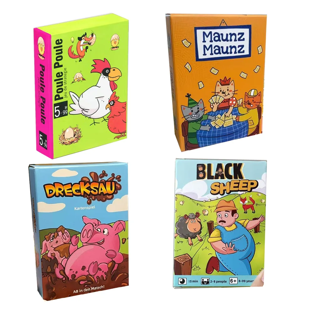 Chicken Chiu Chiu Card Game Maunz Maunz Drecksau Black Sheep Piou Piou Party Intellectual Toy Board Game for Socializing And Fun - view 6