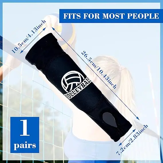 FitsT4 Sports Volleyball Arm Sleeves for Girls Passing Forearm Sleeves with Protection Pads and Thumbhole for Youth